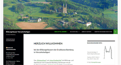 Desktop Screenshot of bildungshaeuser-vierzehnheiligen.de